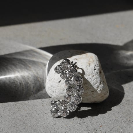 Stone curve ear clip (1P)