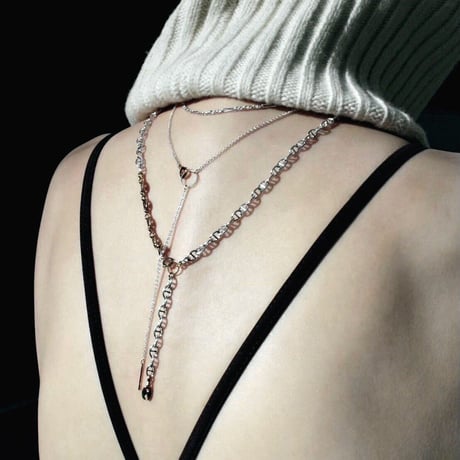 Layered necklace (3P) (mix color)