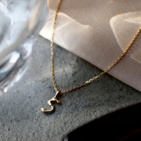 norme numbering mini necklace / SV925＋Gold Plated