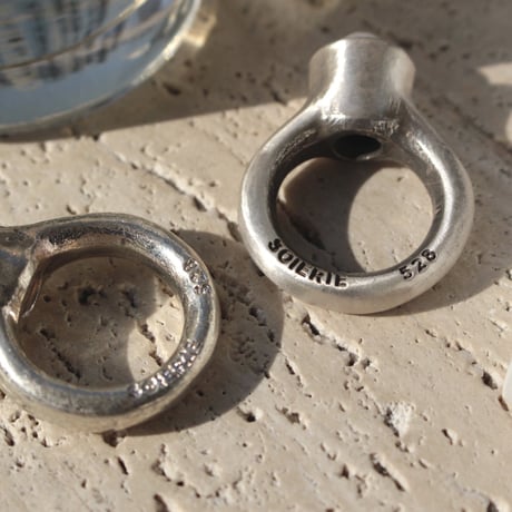 Tap pearl ring (Mens size only)  [Unisex line]