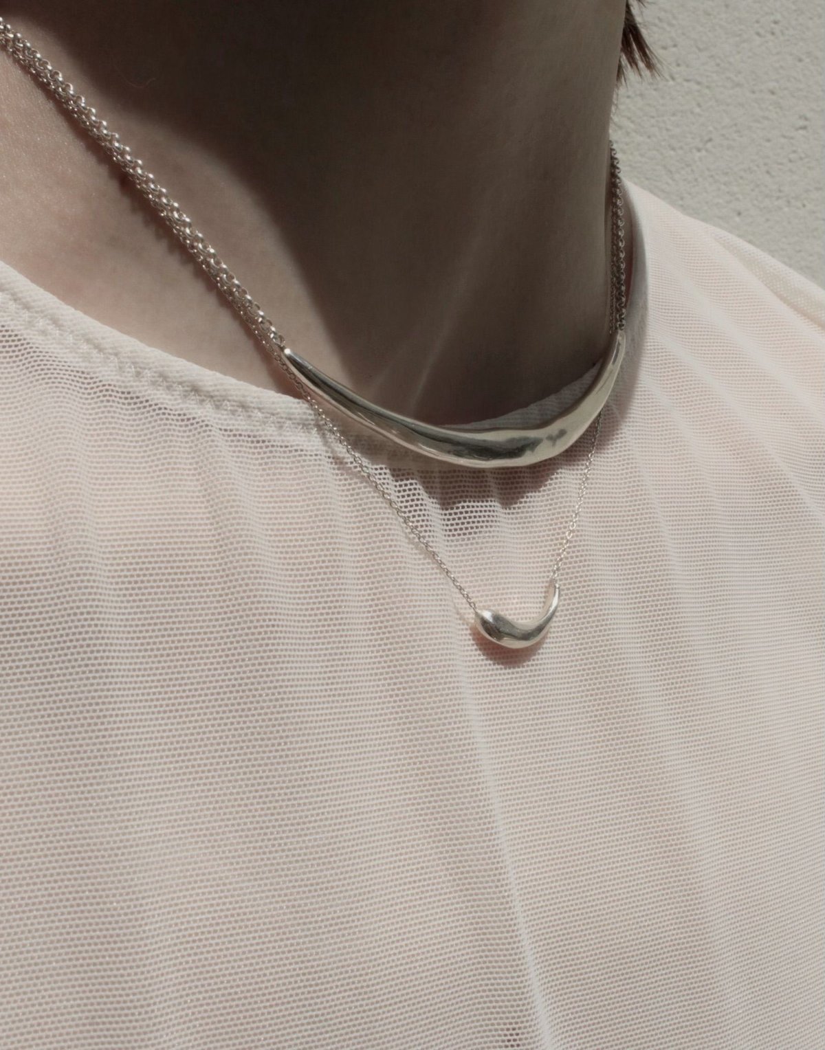 norme second necklace (Silver) | Soierie WEB STORE