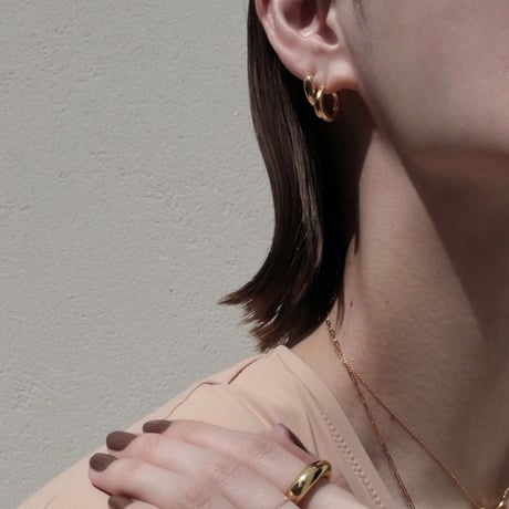 norme first metal pierce / SV925＋Gold Plated