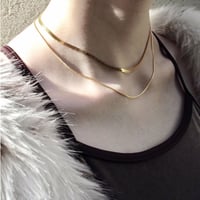 norme cord necklace / SV925＋Gold Plated