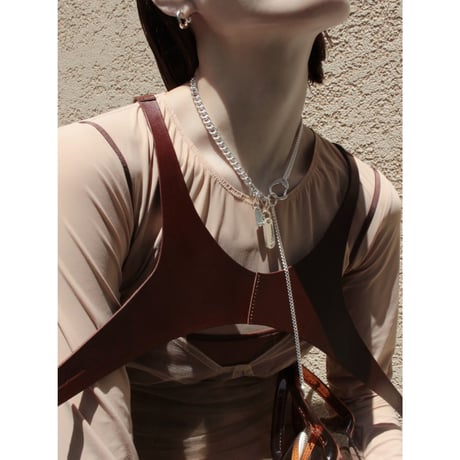 Key motif tag necklace