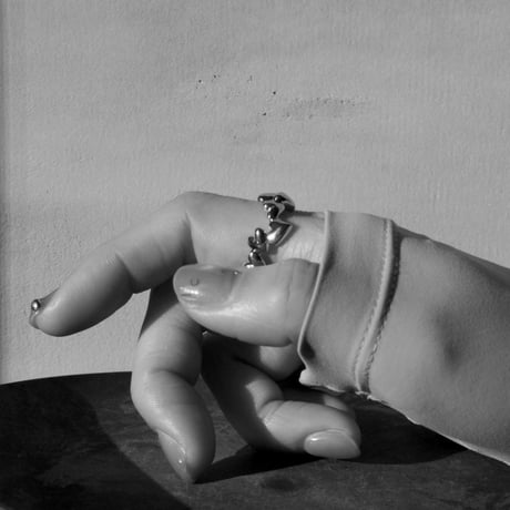 Heart loop ring / Gold【Silver 925 product】