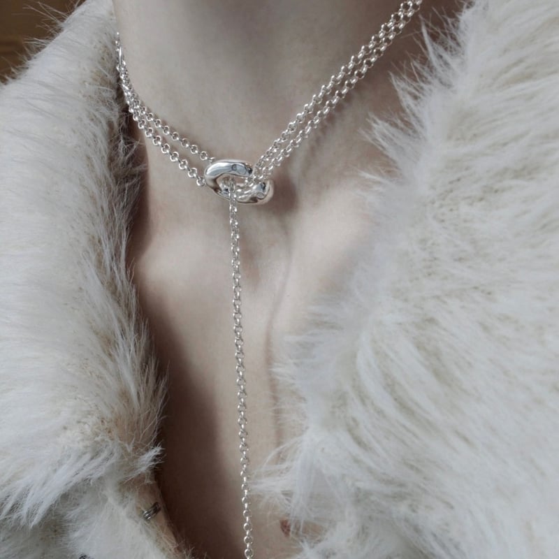 Soierie Ornaments slim lariat ソワリー ネックレス Ornaments slim lariat | Soierie Online Store