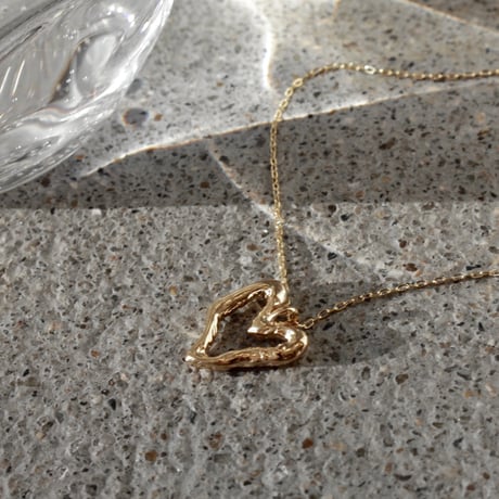 norme open heart necklace / SV925＋Gold Plated
