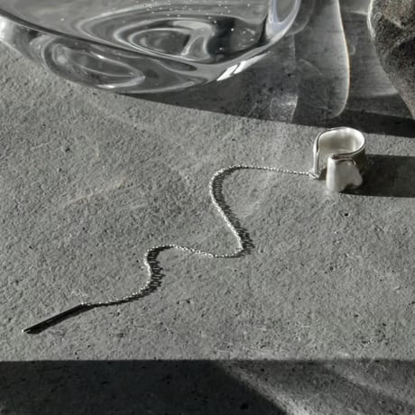 norme playing chain earcuff (Matt) / SV925