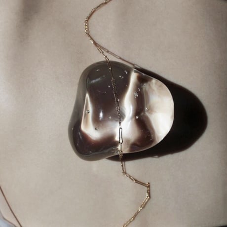 norme shimmer necklace / K18