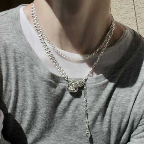Rose layered necklace