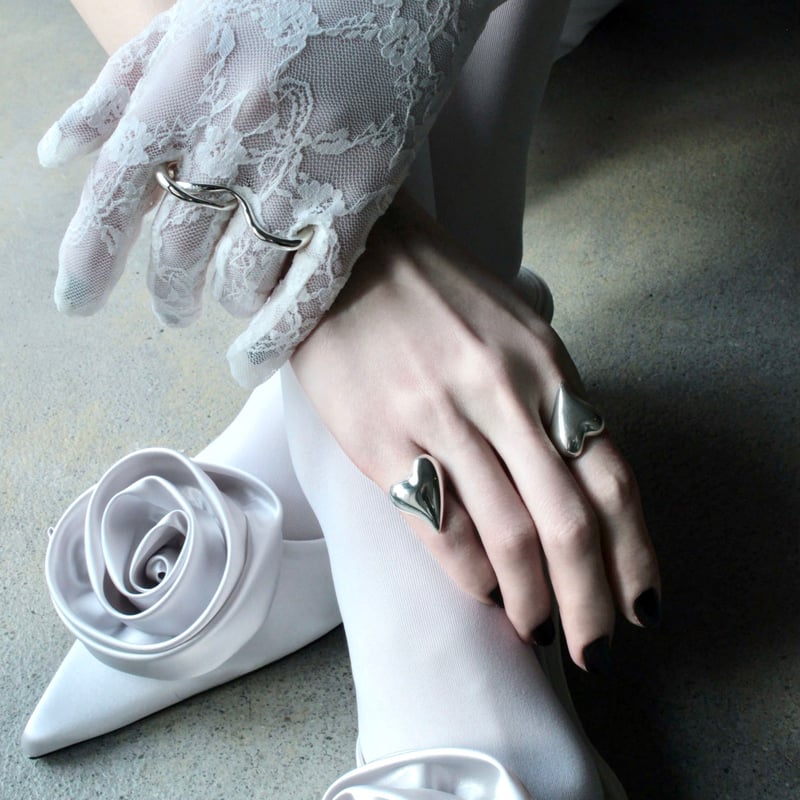Metal art w ring (one color) | Soierie Online S