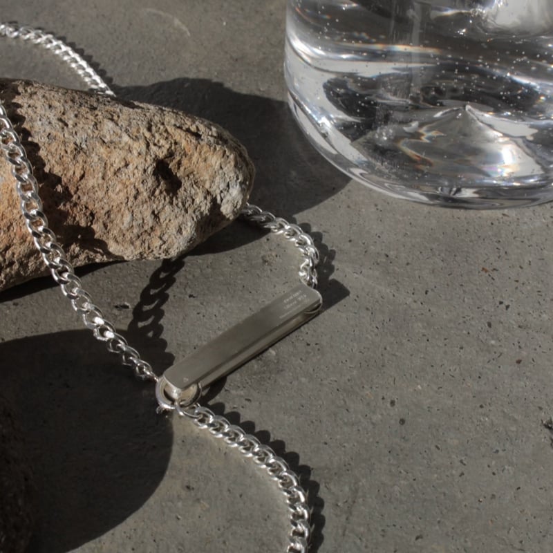 norme ID Plate necklace / SV925 | Soierie Onlin
