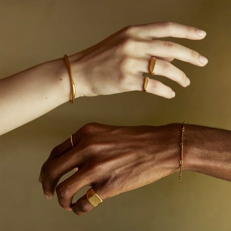 norme ID Ring ③ (Matt) / SV925＋Gold Plated