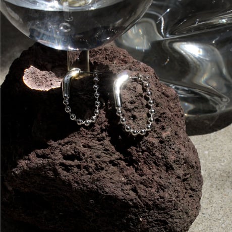 Ball chain hoop pierce [Unisex line]