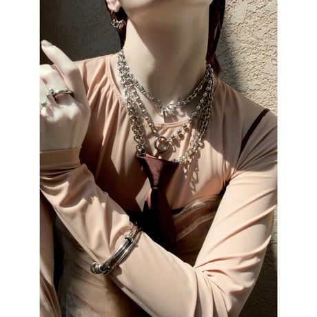 Dark metal necklace