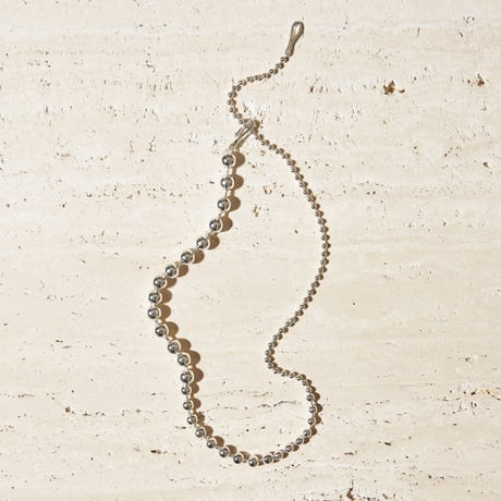 Ball chain hook necklace [Unisex line]