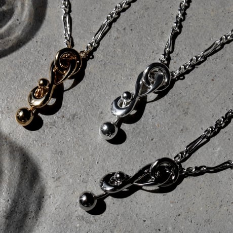 Tribal barbell necklace
