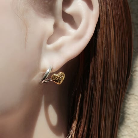 Heart barbell small pierce (mix color)