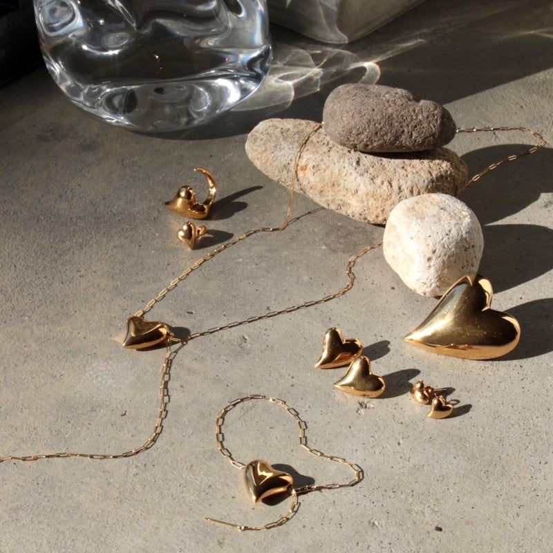 Heart brooch / Gold【Silver 925 product】 | Soier Heart brooch / Gold【Silver 925 product】 | Soier