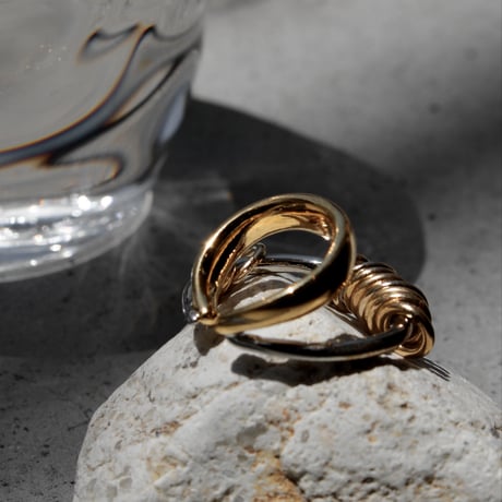 Infinity coil cuff ring (mix color)