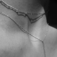 norme shimmer necklace / K18