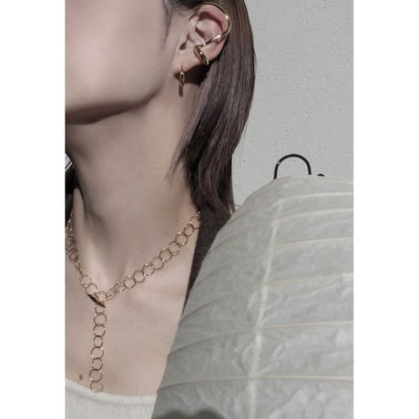 norme clear hook earcuff / SV925＋Gold Plated