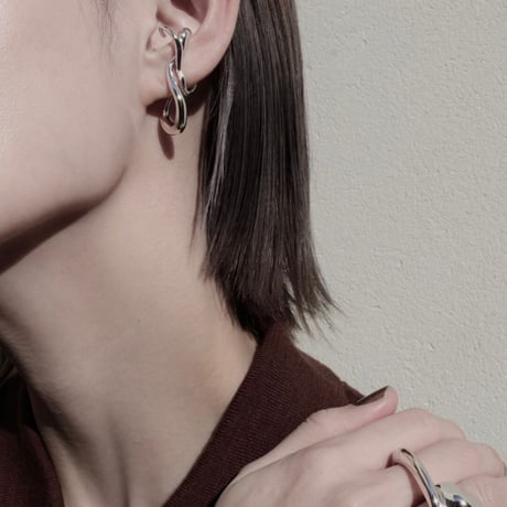 Connect loop earcuff (1P) (one color)