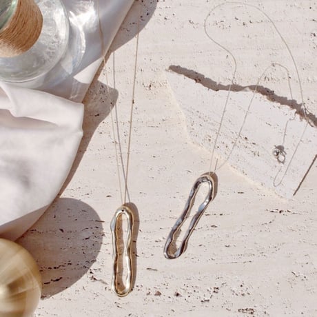 Bit motif simple necklace (Long)