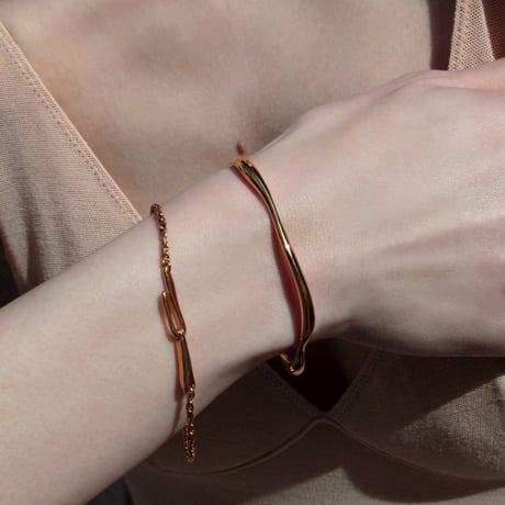 norme dew bangle / SV925＋Gold Plated