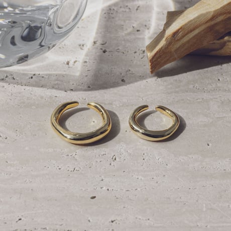 norme earcuff ring (1P)  #4 / SV925＋Gold Plated