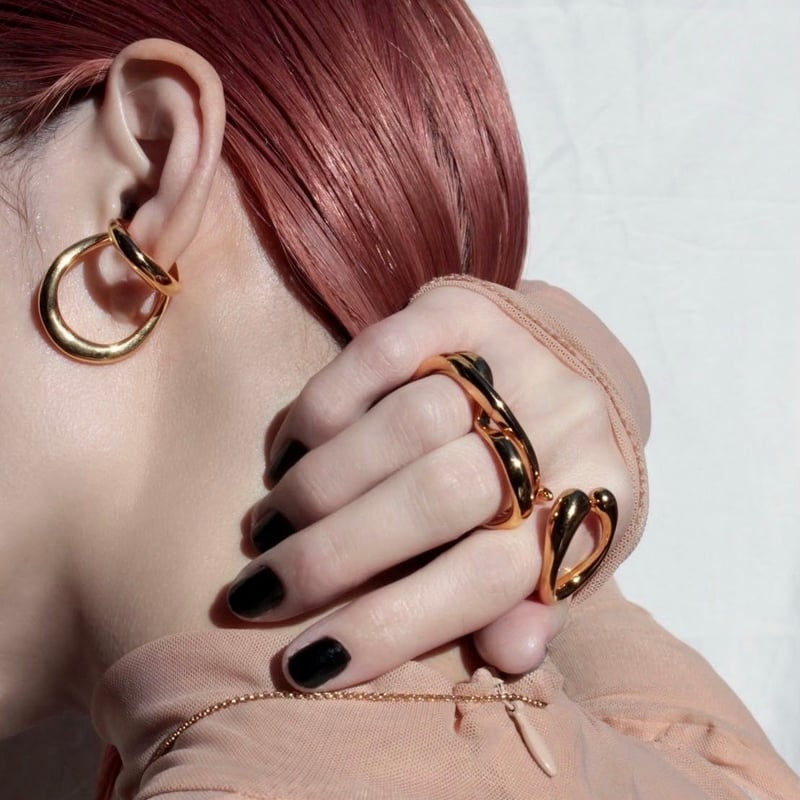 STRONG VEIN EARCUFF GOLD イヤーカフ