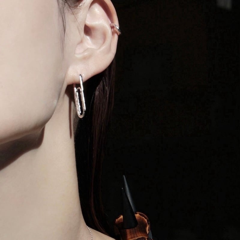 norme uncut clip pierce (2p) / Silver | Soierie