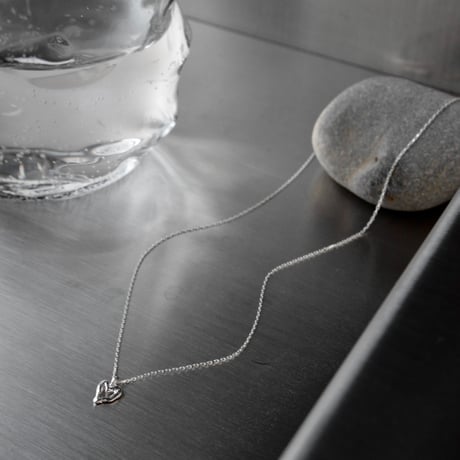 norme open heart mini necklace / SV925