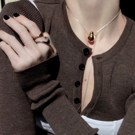 Poire long necklace