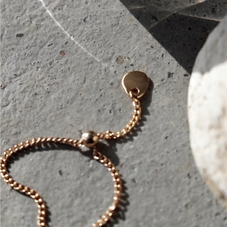 norme tag chain ring (Triangle type) / SV925＋Gold Plated