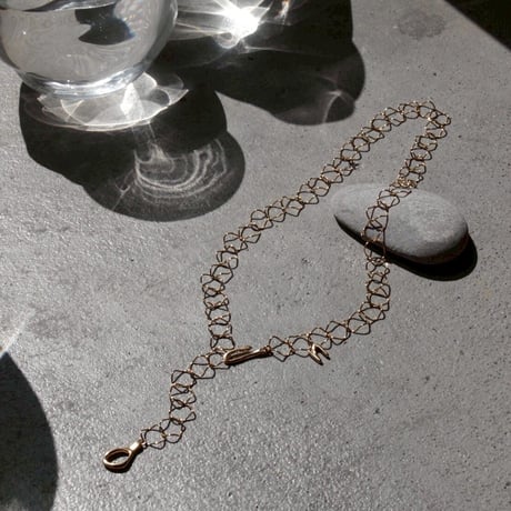 norme hook circle necklace / SV925＋Gold Plated