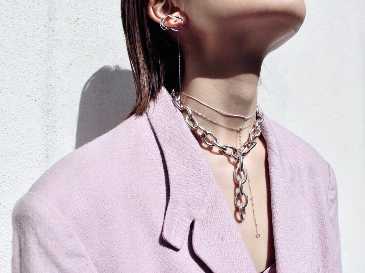 norme necklace (Slim) / (Silver) | Soierie WEB ...