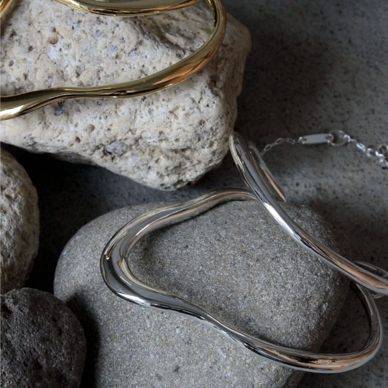 ▫️訳あり価格▫️美品Natural curve bangle Plus Size Textured Metallic Bangles Set of 30