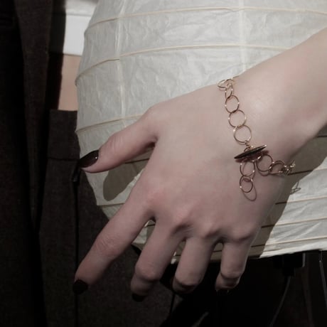 norme clear circle bracelet / SV925＋Gold Plated