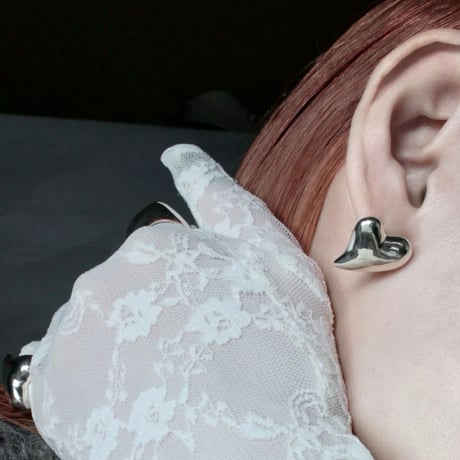 Heart pierce / Silver【Silver 925 product】