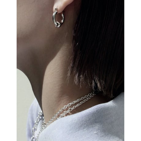 Metal furniture hoop pierce (gloss/2P) [Unisex line]