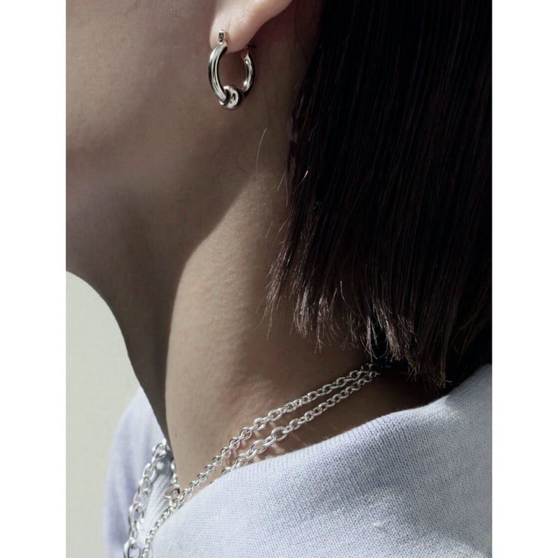 Metal furniture hoop pierce (gloss/2P) [Unisex