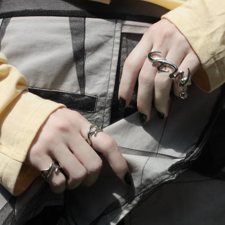 Tribal cuff ring