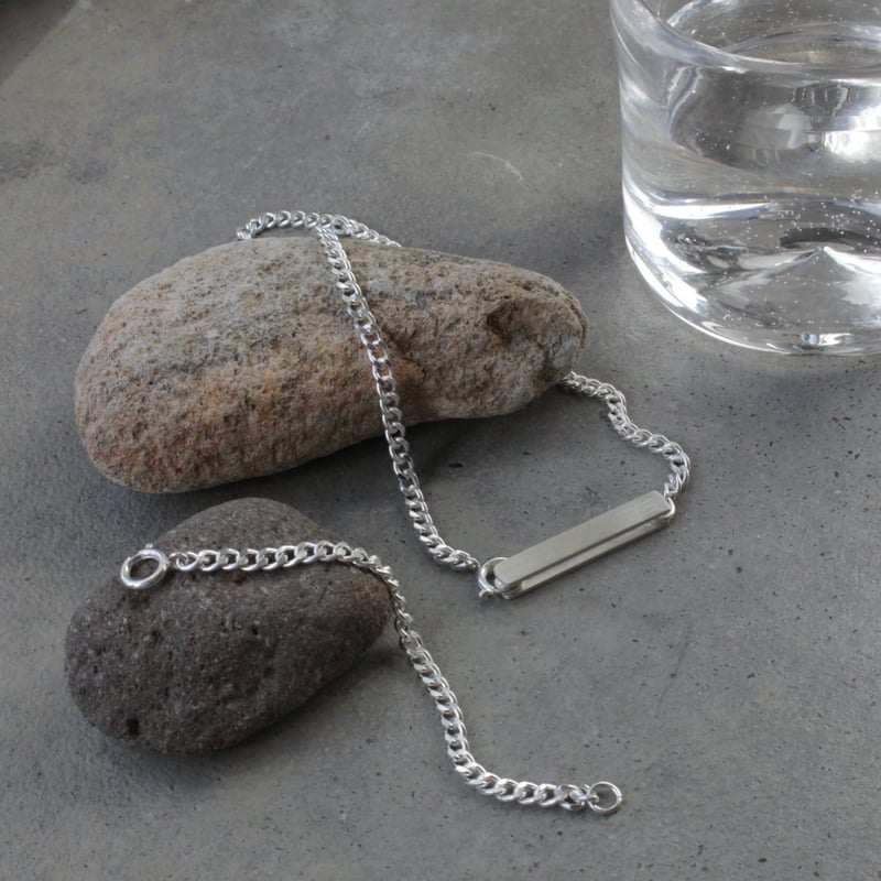 norme ID Plate necklace / SV925 | Soierie Onlin norme ID Plate necklace / SV925 | Soierie Onlin