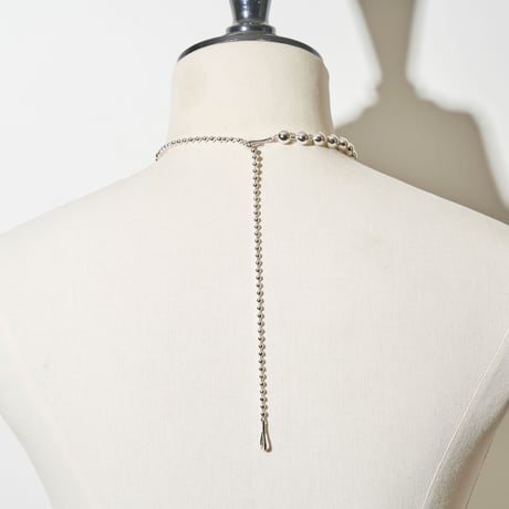 Ball chain hook necklace [Unisex line]