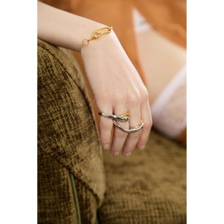 Fibula loop nestle ring (mix color)