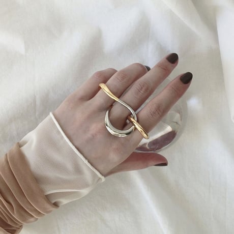 Connect eight loop ring (large/2P) (mix color)