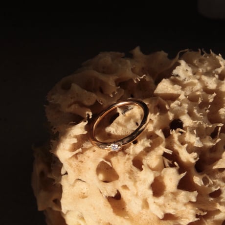 norme diamond ring / SV925＋Gold Plated
