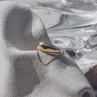 norme second double ring (slim) / SV925＋Gold Plated