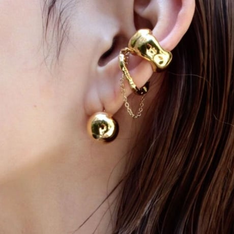 Aging chain cuff ring (1P)